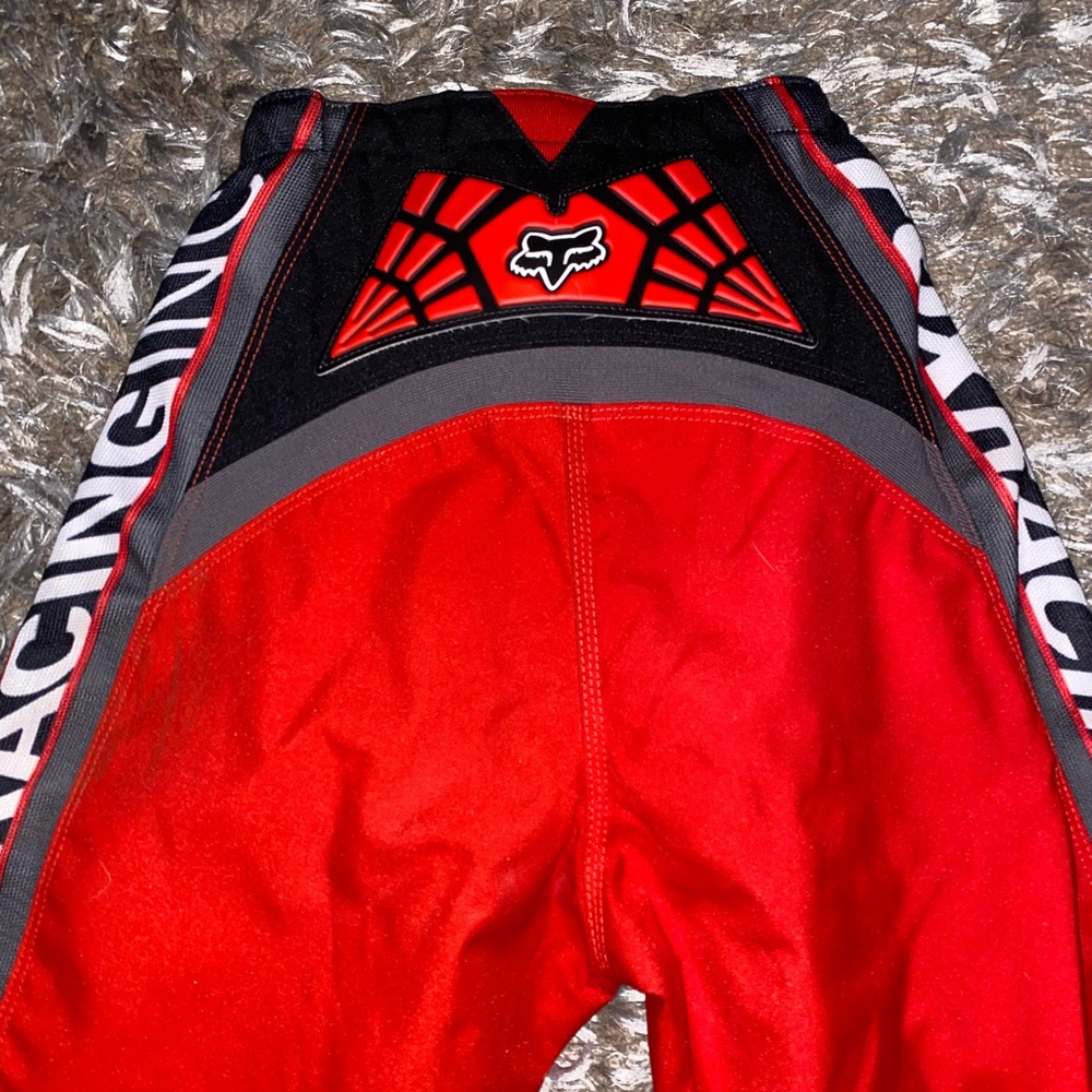 Fox Racing Pants Off Road MX MotoX Dirt Bike Motorcycle (Size 34; Black & Red)